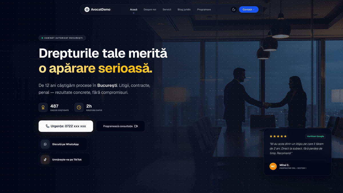 Cabinet avocaturǎ - consultanță juridică